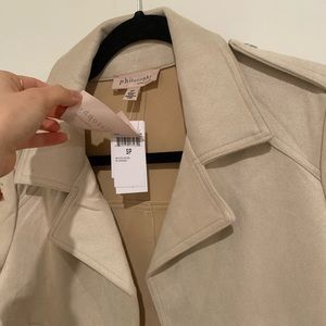 New/ never worn Beige Swede blazer